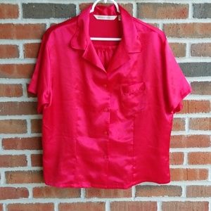 Victoria Secret Faux Silk Two Piece Pajamas